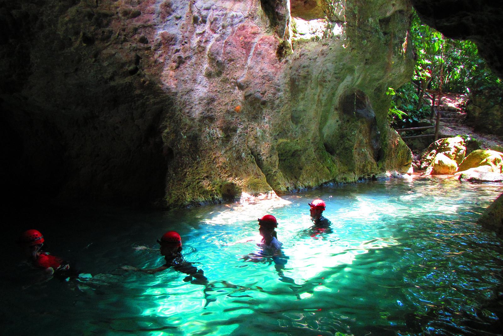 Taking in the sights, caves